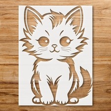 Cat Graphics DIY Crafts Stencil for Animal Lovers - StencilAir