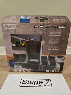 Stage 2 Series 7.1 Indoor/Outdoor Speaker System   Complete Dolby Atmos Setup 