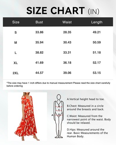Casual Short Sleeve Summer Dresses for Women Floral Maxi Dresses Wedding Gues... - Picture 6 of 7