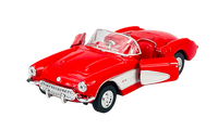 Welly 1957 Chevrolet Corvette Rot Old Timer 1:34 Die Cast Metal Neu Im Kasten