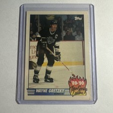 1990-91 Wayne Gretzky #12 Topps NHL Hockey LA Kings Scoring Leaders Card