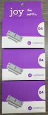 3 PACKS Gillette Joy The Refills 4 Razor Cartridges EACH 5 bladed NEW SEALED