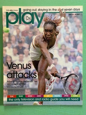 PLAY mag 23-June-2001 VENUS WILLIAMS Howard Hodgkin Beck Sam Shepard Roy Porter