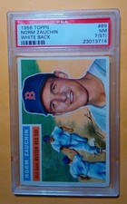 1956 Topps Norm Zauchin #89 White Back PSA 7 (ST)