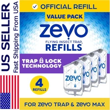 ZEVO Flying Insect Trap Refill For MAX & Standard Indoor Fly Trap Devices