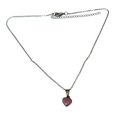 Pink Heart Mini Pendant Sterling Silver 925 Necklace