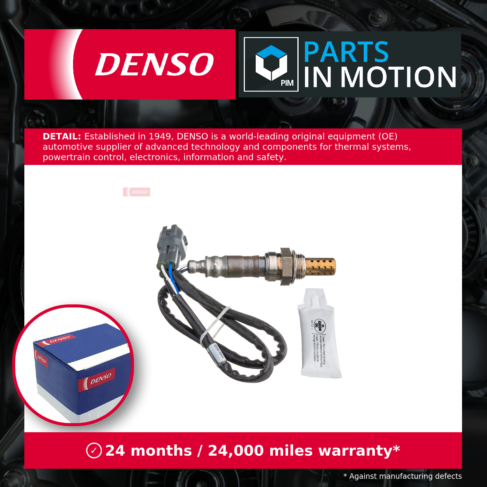 Lambda Sensor DOX-1070 DENSO Oxygen 1821358B20 Genuine Top Quality Guaranteed