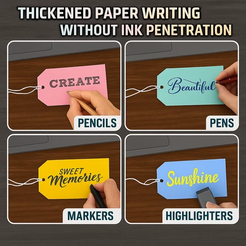 Luggage Tags 135x75mm Pack of 30 Just Stationery Travel Labels with Strings - Picture 3 of 5