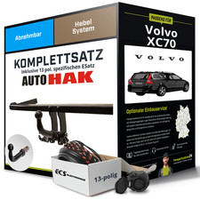 Für VOLVO XC70 Cross Country Typ 295 Anhängerkupplung abnehmbar +eSatz 13pol 04-