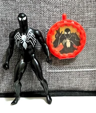 1984 Mattle Secret Wars Black Suit Spider-Man W/ Shield
