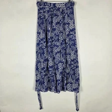 Paris Atelier & Other Stories Anthropologie Lined Womens Size 6 Blue Skirt