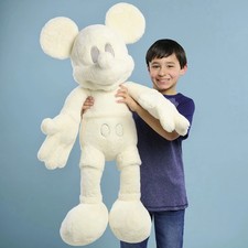 Disney Classic MK Monochromatic Jumbo Plush 40  Mickey Cream NWT BRAND NEW  