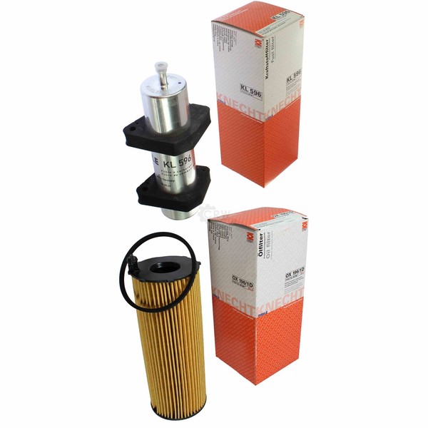 Mahle / Knecht Set Filterpaket Kraftstofffilter KL 596 ÖLfilter OX 196/1D-image