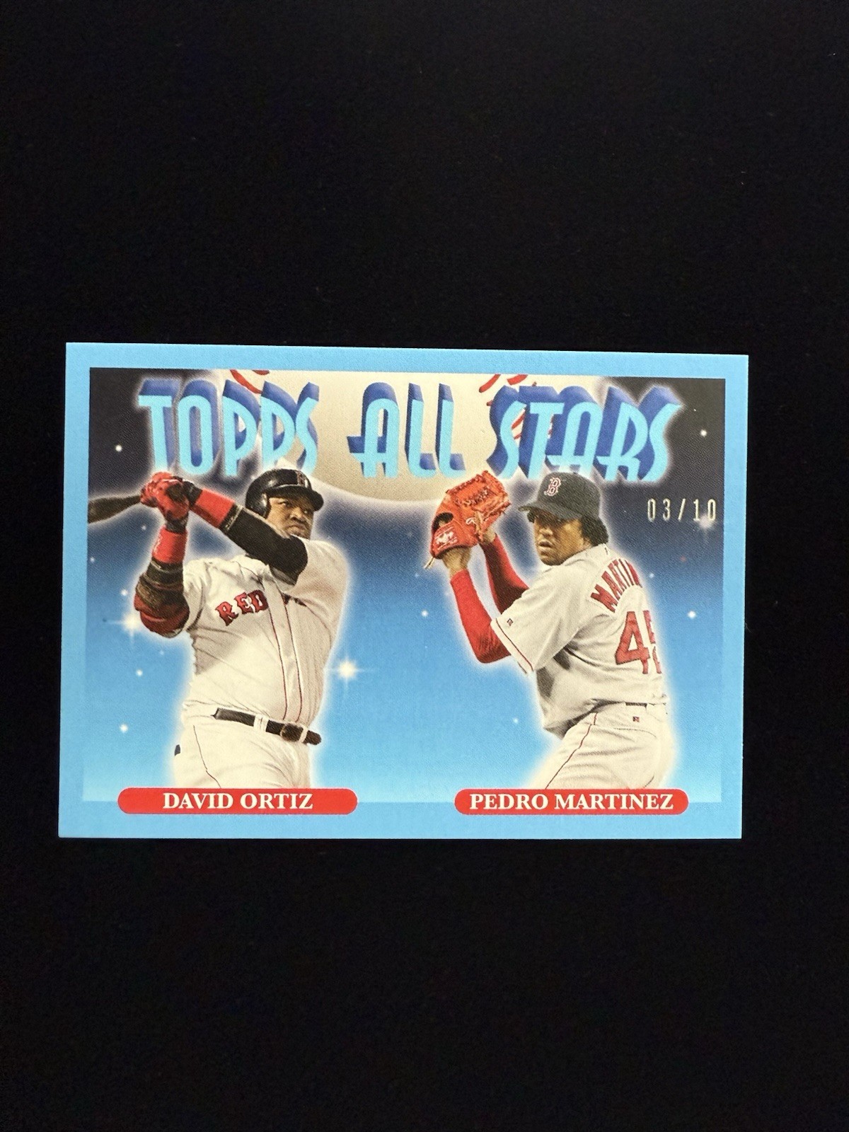 2021 Topps #TBT ‘93 All Stars 1993 David Ortiz & Pedro Martinez /10 BLUE SSP 