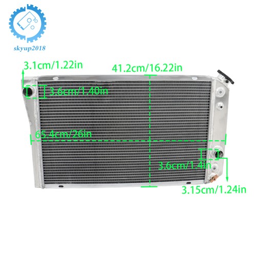 Radiador de aluminio de 3 filas CC829 1987 1988 1989 1990 para Chevrolet Corvette 5,7 L V8 - Imagen 4 de 12