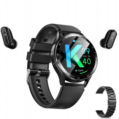 X10 Smart Watch with Earbuds for iPhone Android Smartphones 1.39 Inch Round