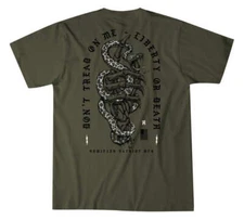 Howitzer Style Men's T-shirt Liberty Snake Military Grunt MFG