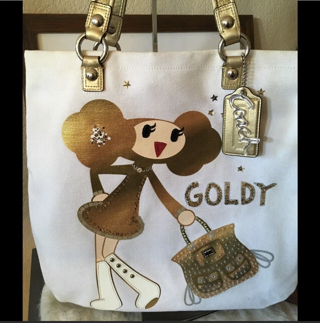◆激レア◆COACH◆ポピー◆ゴールディちゃんが可愛い♡トートバッグ◆難あり◆ Coach Poppy Beaded Bags & Handbags for Women for sale | eBay