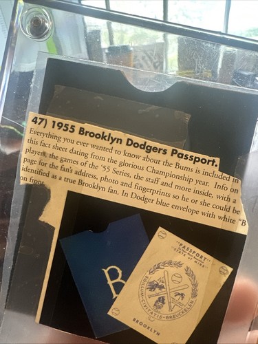 1955 Champion Brooklyn Dodgers Team Passport Extremely Rare Novelty - Picture 15 of 16