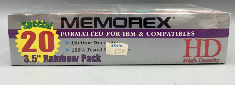 Memorex New HD 3.5” Disc 20 Pack Rainbow Discs Formatted for IBM - Image 4 of 4