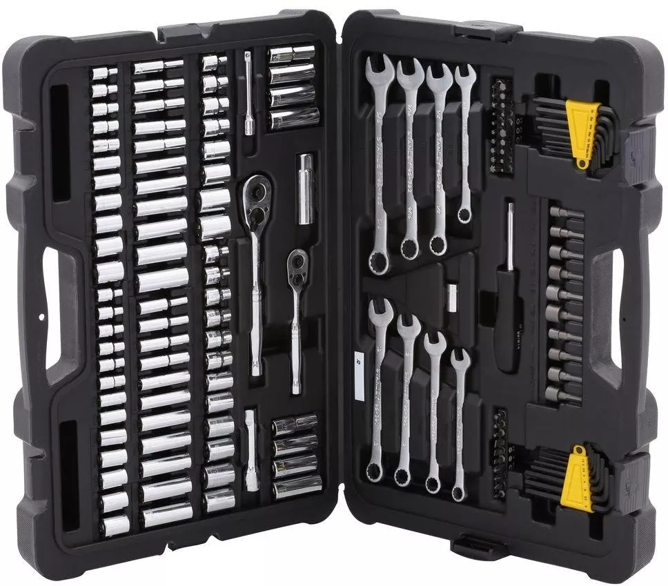 Stanley Mechanics Tool Set (145-Piece) 3/8 in. drive and 1/4 in. Drive Hand  Tool