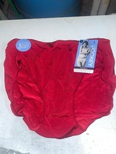 Jockey Women No Panty Line Promise Tactel Hip Brief Size 5 Red