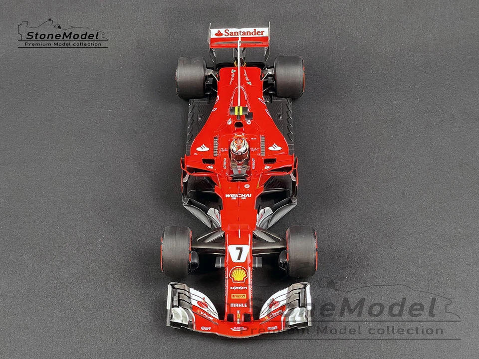 Ferrari F1 SF70H 7 Kimi Raikkonen Italy GP Monza 2017 70th Anniversary 1:18 BBR  - Image 4 of 4