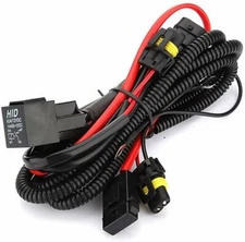 HID Relay Battery Harness Headlight Anti-Flicker Wiring Upgrade Kit 9005 9006