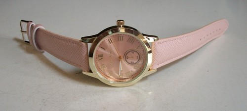 Women's Pink, Black, Blush, Turquoise, Denim Look Leather Band Fashion Watch - Picture 30 of 78