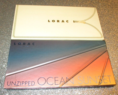2x LORAC Eyeshadow UNZIP/ UNZIPPED Ocean Sunset Eyeshadow Palettes FLAW