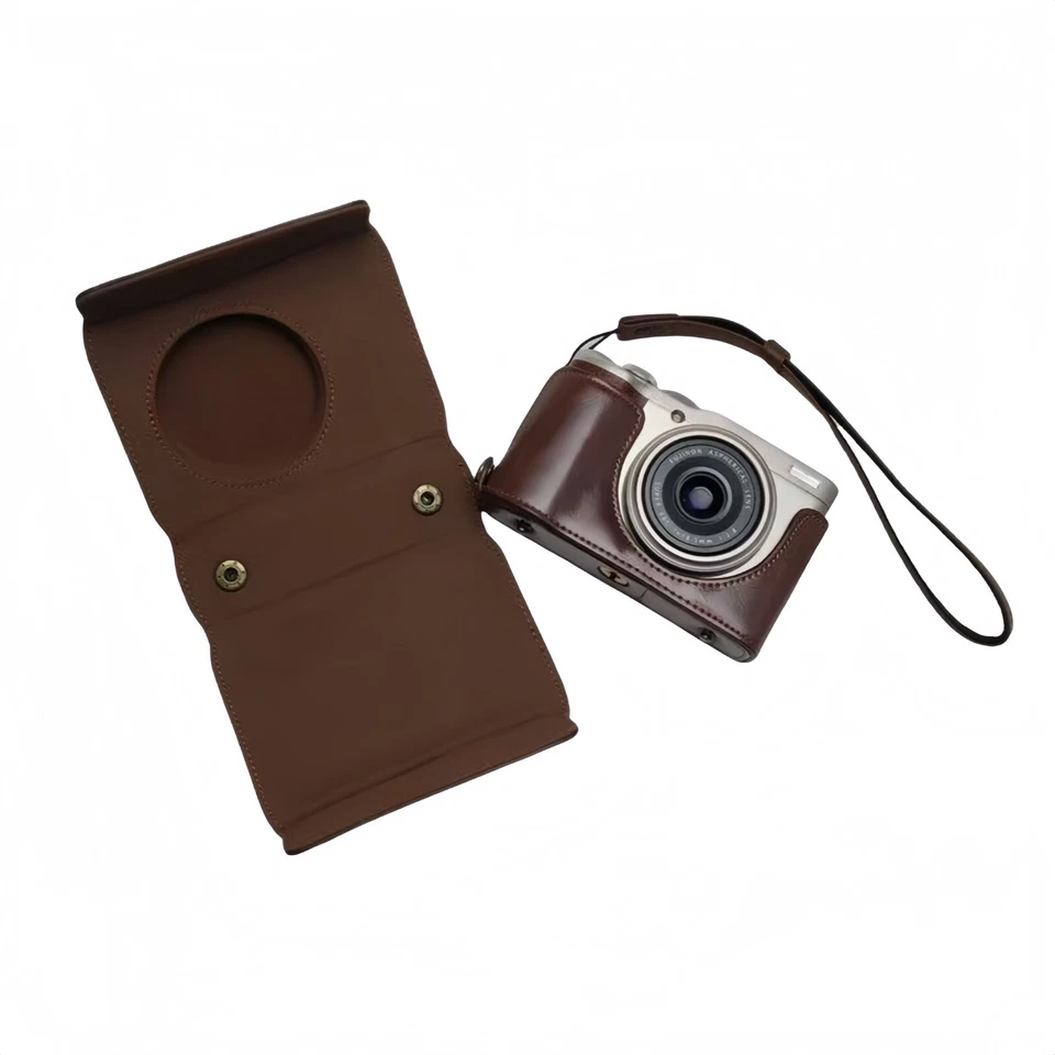 Bolsa para cámara. Funda protectora de cuero a prueba de caídas. Para Fujifilm XF10 Foto 3 de 4