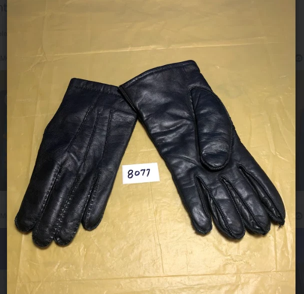 Men's Thinsulate Black Leather Lined Gloves Size XL