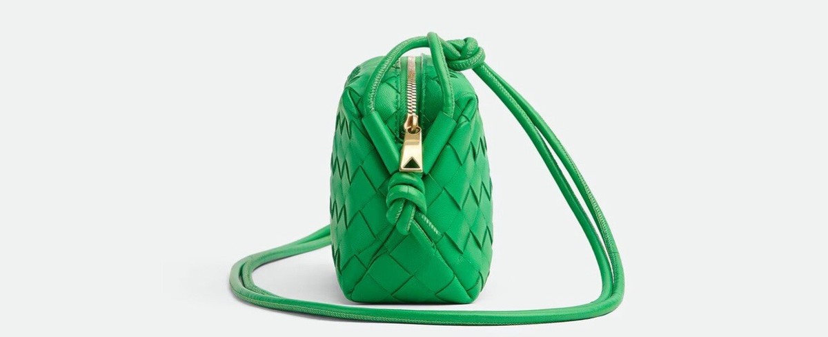 BOTTEGA VENETA Mini Loop Intrecciato Camera Bag Parakeet $2100 | eBay
