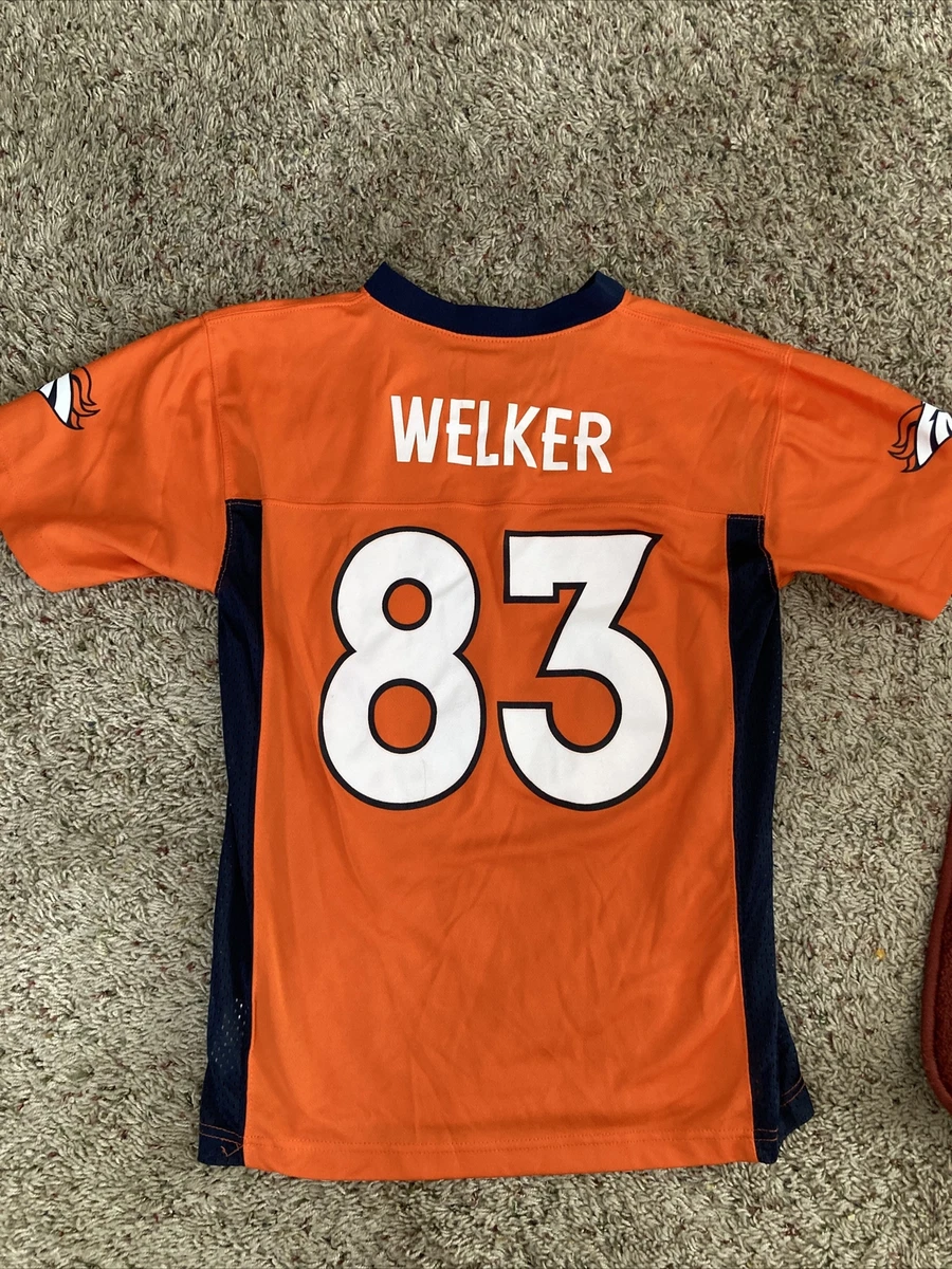 NFL NIKE ON FIELD DENVER BRONCOS WES WELKER 83 JERSEY YOUTH