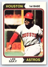 Lee May  1974 Topps  #500 - Please see pics for cond.