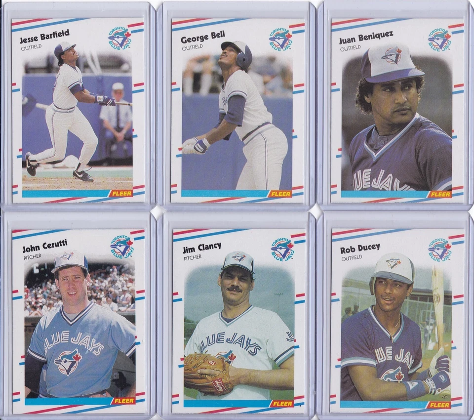 Toronto Blue Jays 1988 Fleer Baseball Team Set 25 Cards - Image 2 of 4