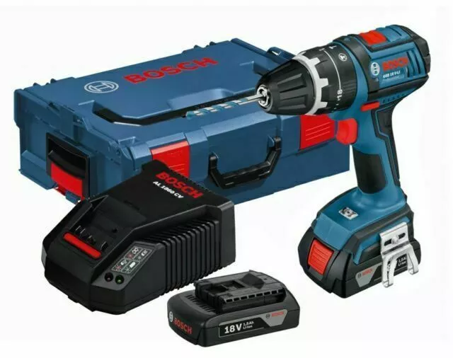 18V 55 18V 2x 2Ah Li Ion Cordless Combi Drill Kit GSB18V552C