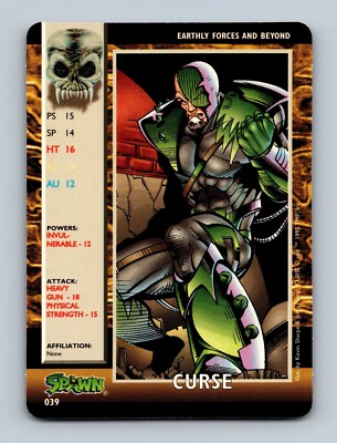 Spawn Power Cardz - Curse 039 - TMP. Inc. 1995