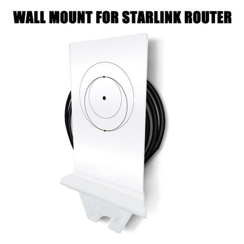 Wall Mount for SpaceX Gen2 Router Sturdy Plastic Mount Bracket Holder - Afbeelding 2 van 8