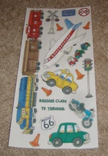 Me & My Big Ideas MAMBI Sticker ~ Wings & Wheels....Trains, Planes & Automobiles