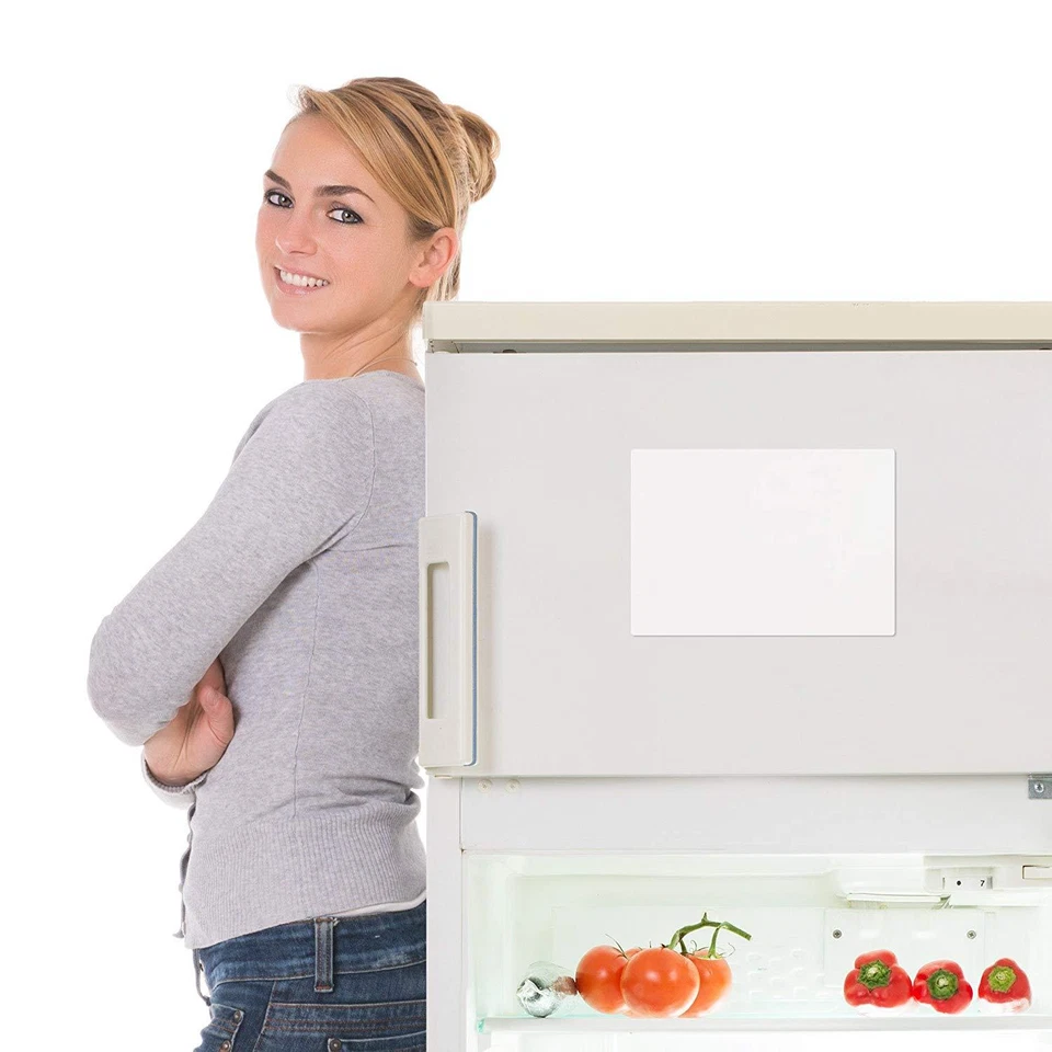 A4 BLANK Dry Wipe Magnetic Fridge Whiteboard Memo Board Drywipe Notice Board UK - Image 2 of 4