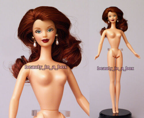 Drop Dead Gorgeous Barbie Nude for OOAK Doll & Stand Auburn Hair Red Head - Photo 1/3