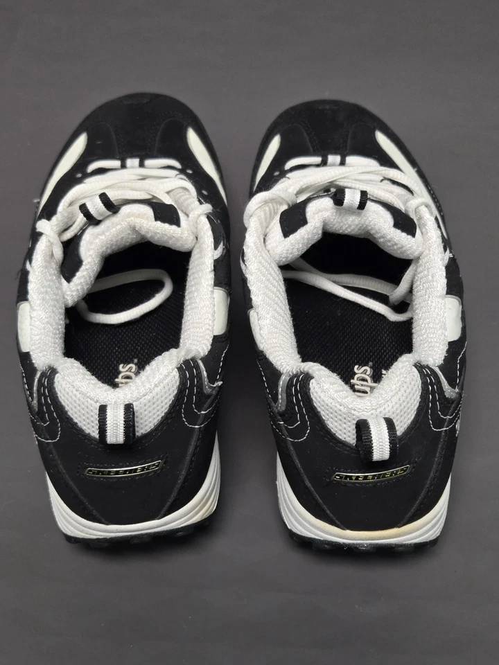 Skechers Shape Ups Mujer 8 Zapatos para Caminar Negro Blanco 2010 Tenis Comodidad 11809 Foto 3 de 4