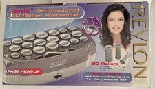 Revlon RV261 Vintage Ionic Hairsetter 20 Hot Rollers Curler 18 Clips Open Box