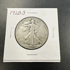 1928-S U.S. Liberty Walking Half Dollar 50c - Better Date / Nice - No Reserve!