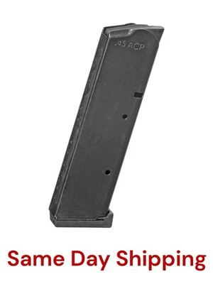ProMag Colt 1911 Government Model .45 ACP, 8-Round Magazine COL 30 Black Nitrite