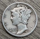 1941-S Mercury Dime — photo from another recent sale