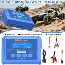 B6 LiPo Smart Battery Balance Charger Discharger iMAX 80W For RC NiMH LiFe NiCd