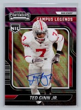 Ted Ginn Jr. 2025 Panini NIL #3 Campus Legends Auto Purple #/50 Ohio