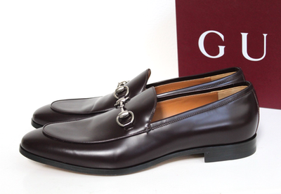 Gucci Jordaan Leather Loafer 11 Dark Brown Leather Gucci Jordaan Loafer | GUCCI® US main image 2